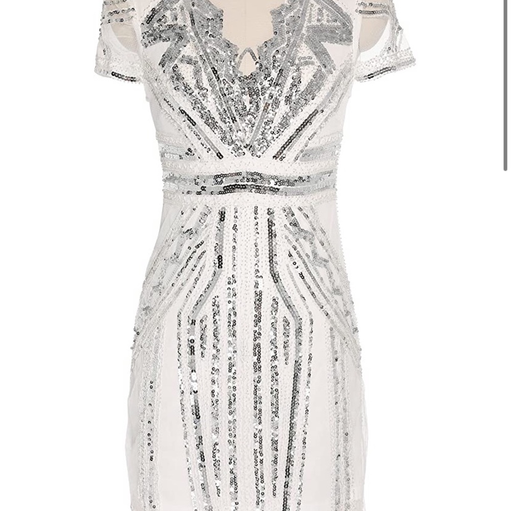 Sequin flapper dress.